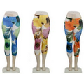 Floral Print Capri Leggings - Women's Sizes Asst